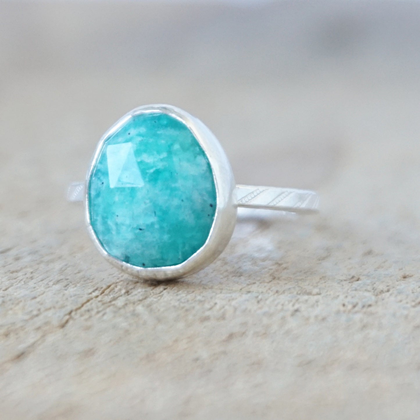 Size 6 1/4 Amazonite Stacking Ring