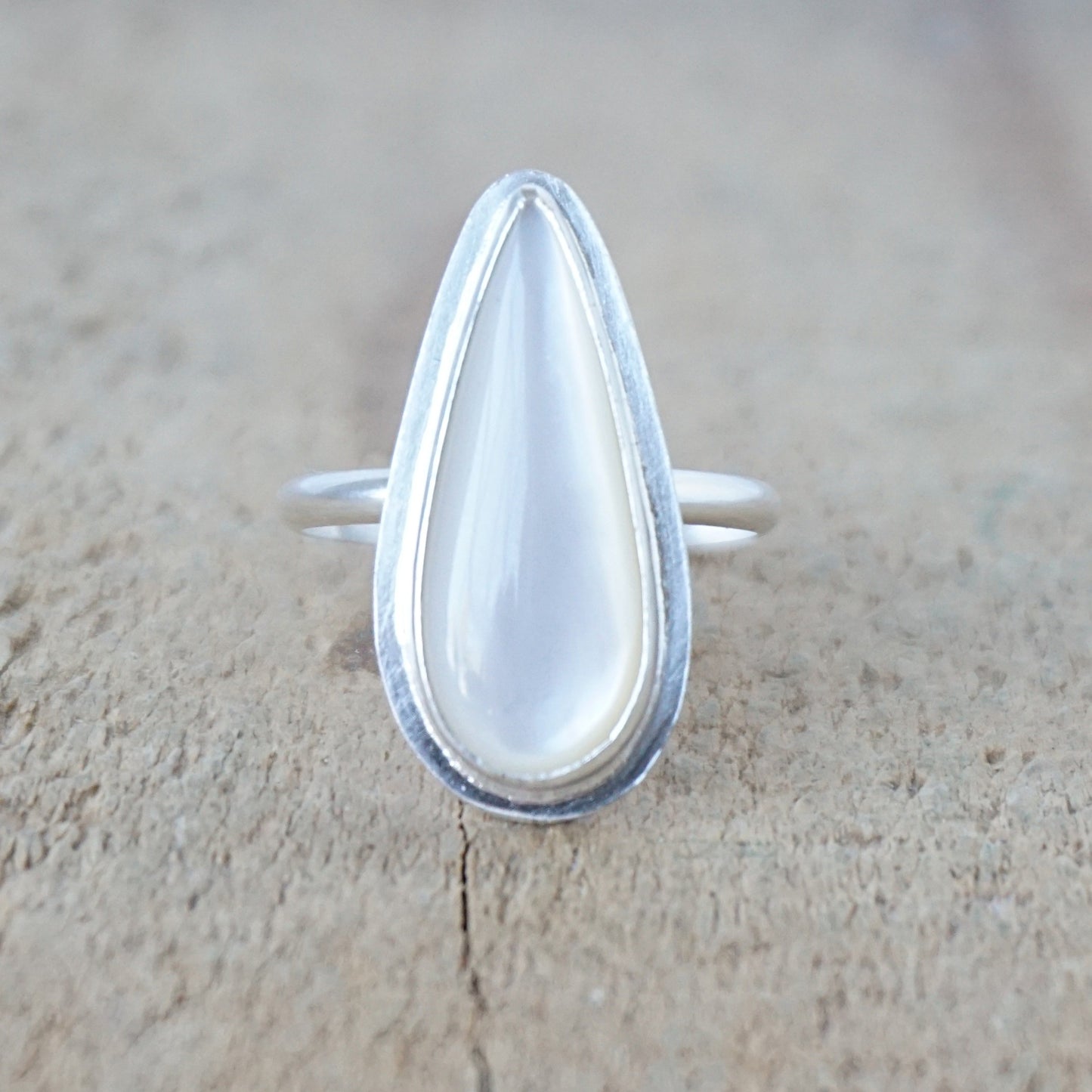 Size 7 Mother of Pearl Statement Ring