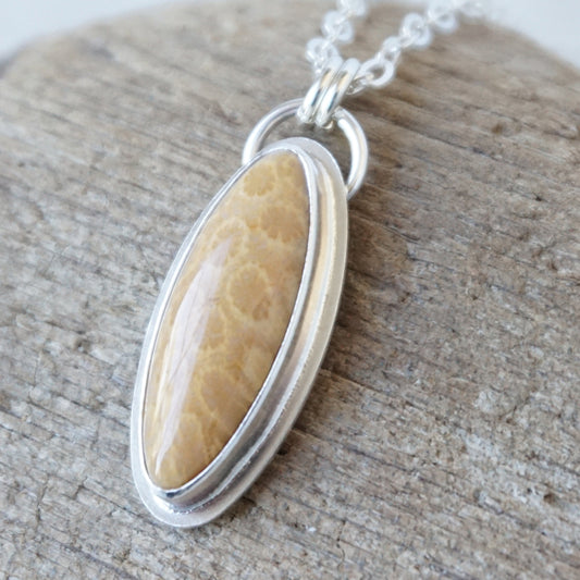 Fossilized Coral Pendant