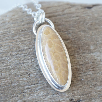 Fossilized Coral Pendant