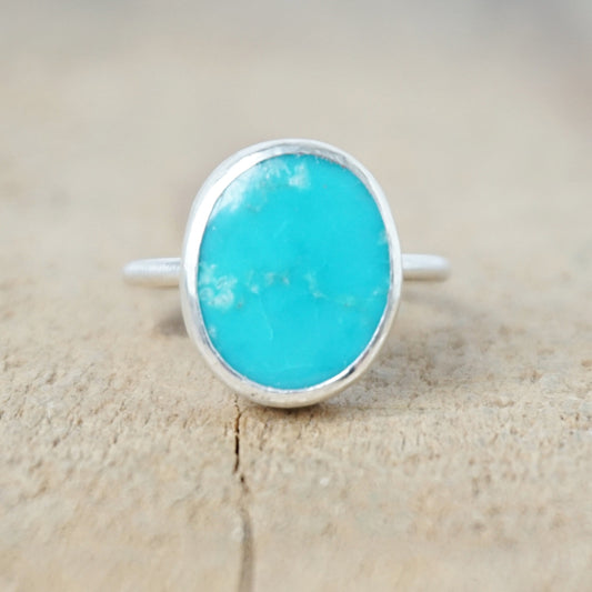 Size 6 Kingman Turquoise Stacking Ring