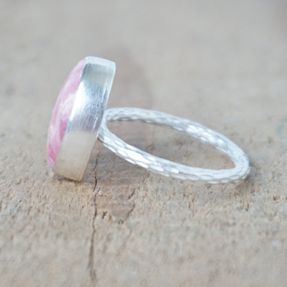 Size 5 1/2 Rhodochrosite Stacking Ring