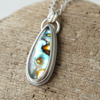 Abalone and Quartz Doublet Pendant