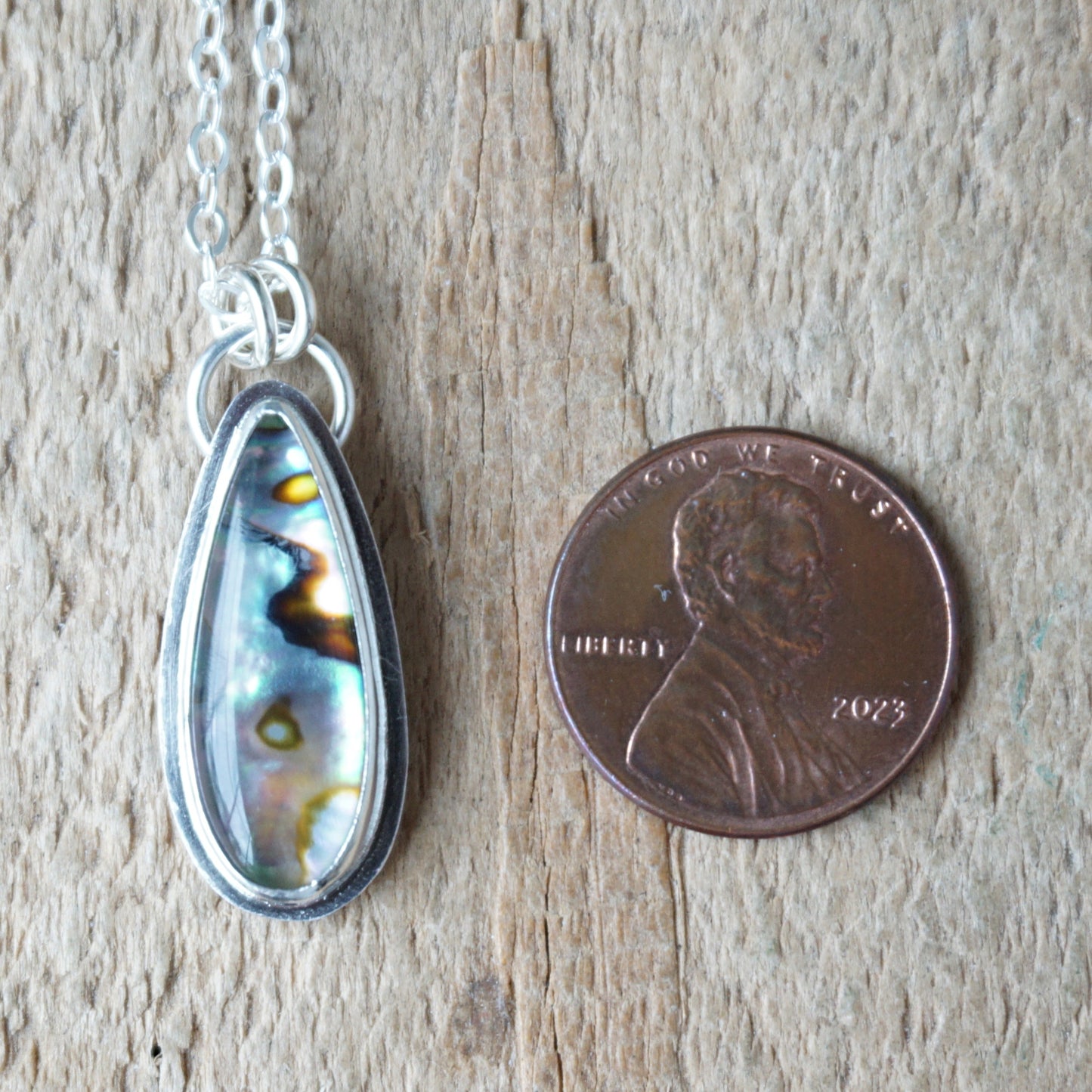 Abalone and Quartz Doublet Pendant