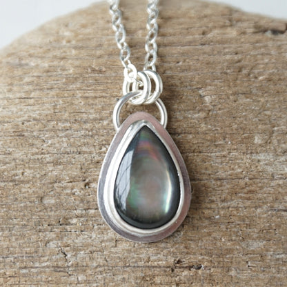 Grey Mother of Pearl Pendant