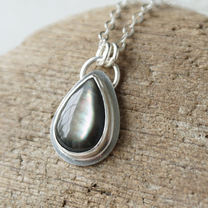 Grey Mother of Pearl Pendant