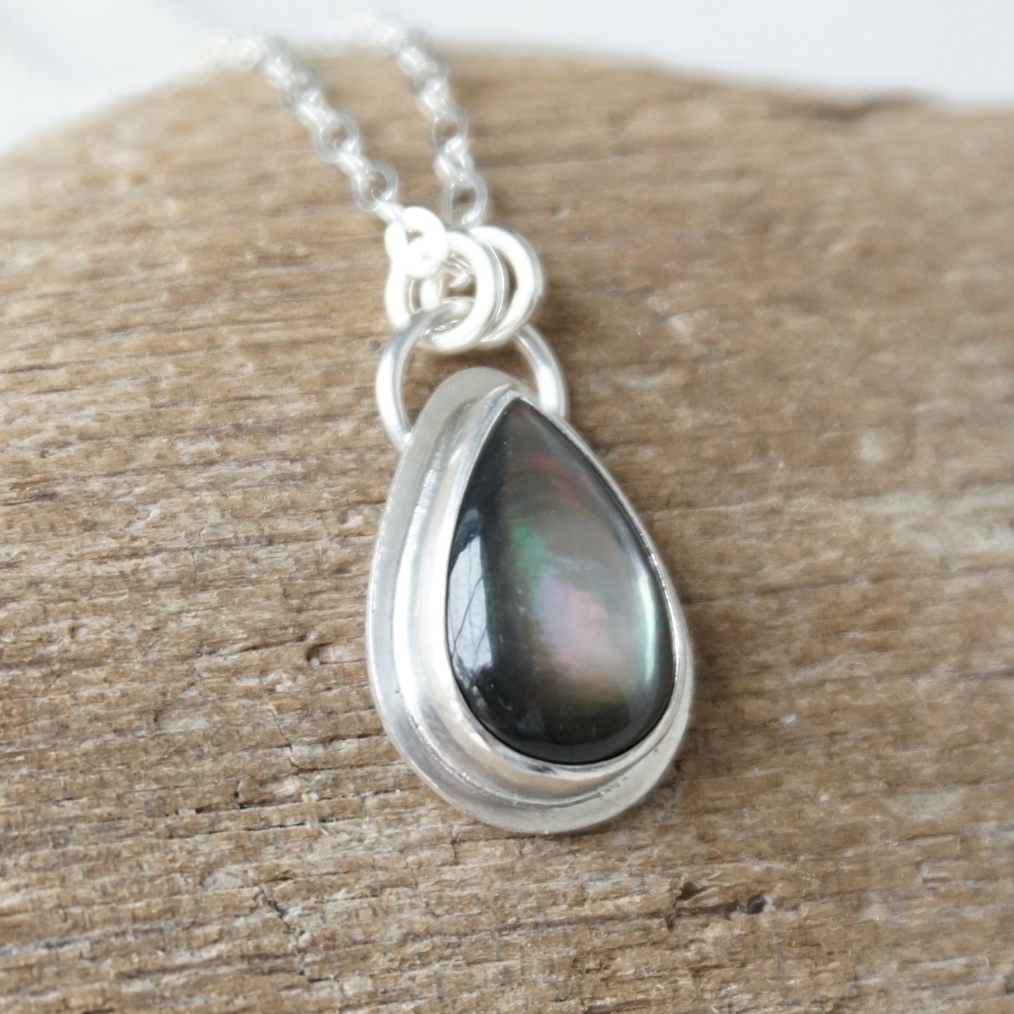 Grey Mother of Pearl Pendant