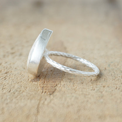 Size 7 Fossilized Coral Stacking Ring