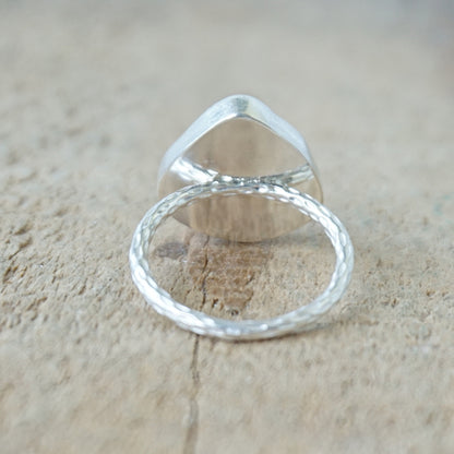 Size 6 Seafoam Green Sea Glass Stacking Ring