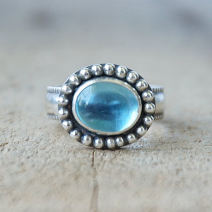 Size 7 1/2 London Blue Topaz Statement Ring