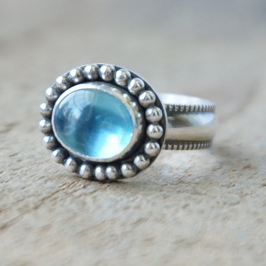 Size 7 1/2 London Blue Topaz Statement Ring