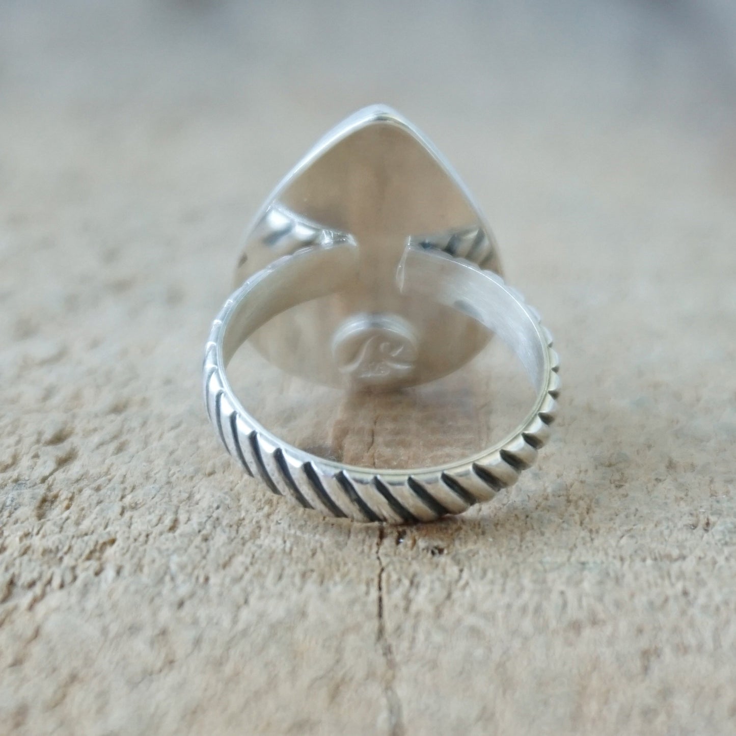 Size 6 1/2 Blue Lace Agate Statement Ring