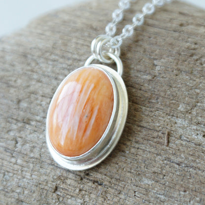 Orange Spiny Oyster Pendant