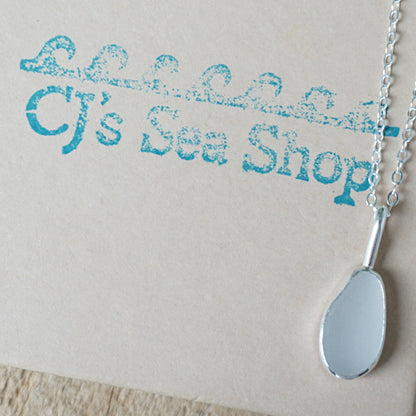 Light Lavender Sea Glass Pendant