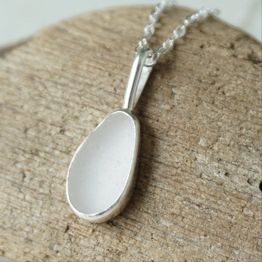 Light Lavender Sea Glass Pendant