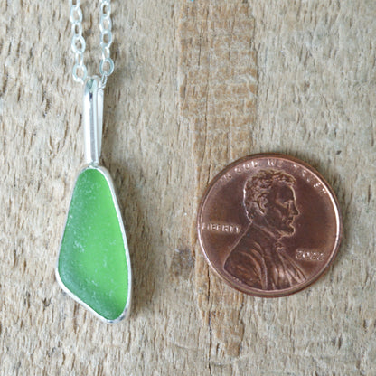 Kelly Green Sea Glass Pendant