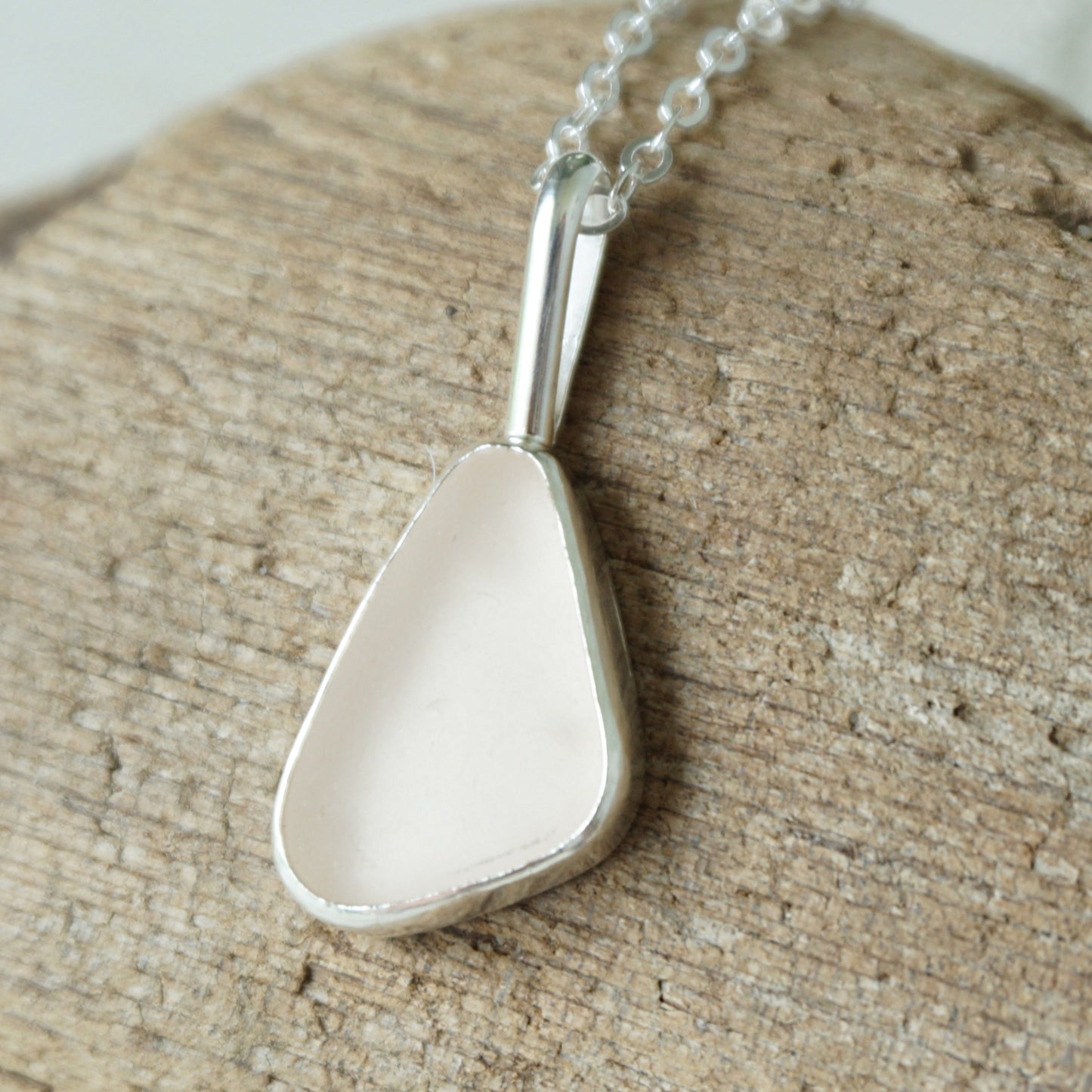 Pink Sea Glass Pendant