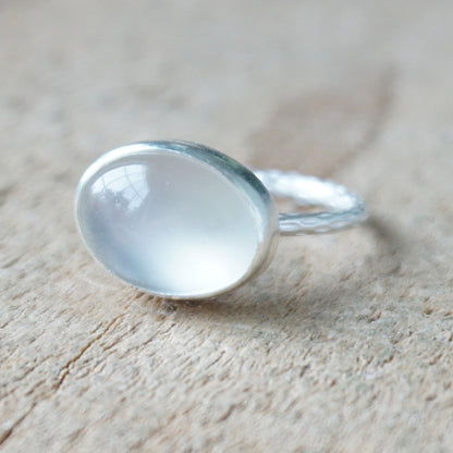 Size 7 1/2 Moonstone Stacking Ring