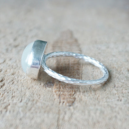 Size 7 1/2 Moonstone Stacking Ring