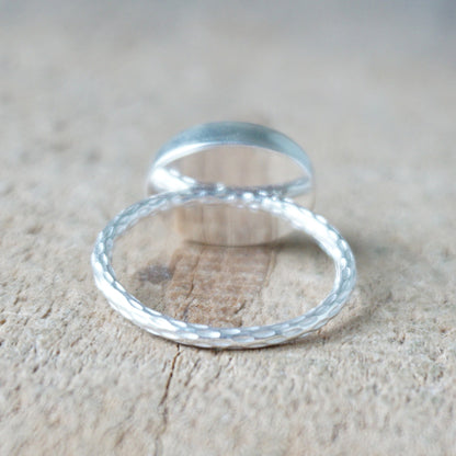 Size 7 1/2 Moonstone Stacking Ring