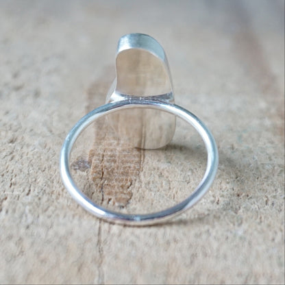 Size 10 Cobalt Blue Sea Glass Stacking Ring