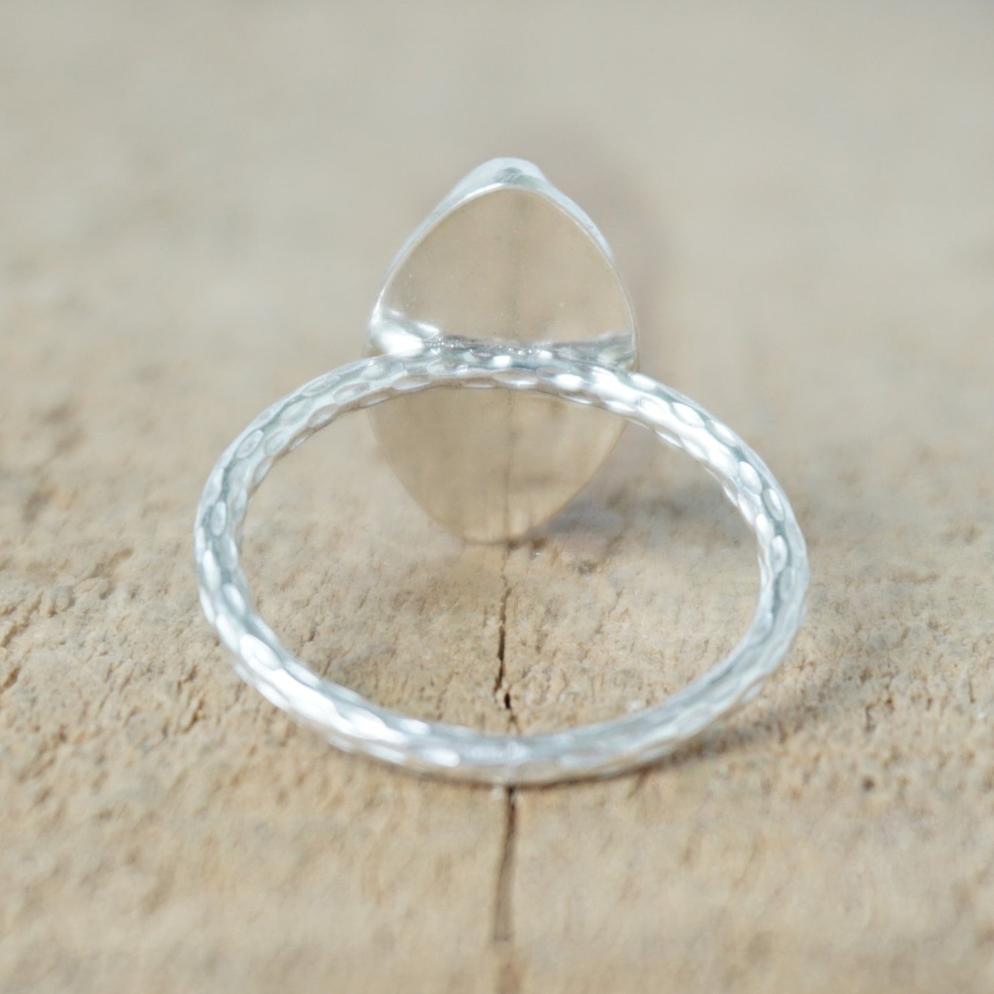 Size 7 Blue Lace Agate Stacking Ring
