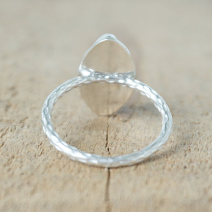 Size 7 Blue Lace Agate Stacking Ring