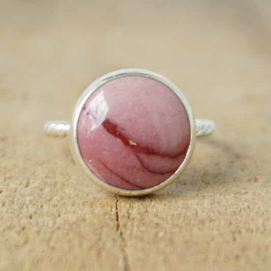 Size 8 Mookalite Jasper Stacking Ring