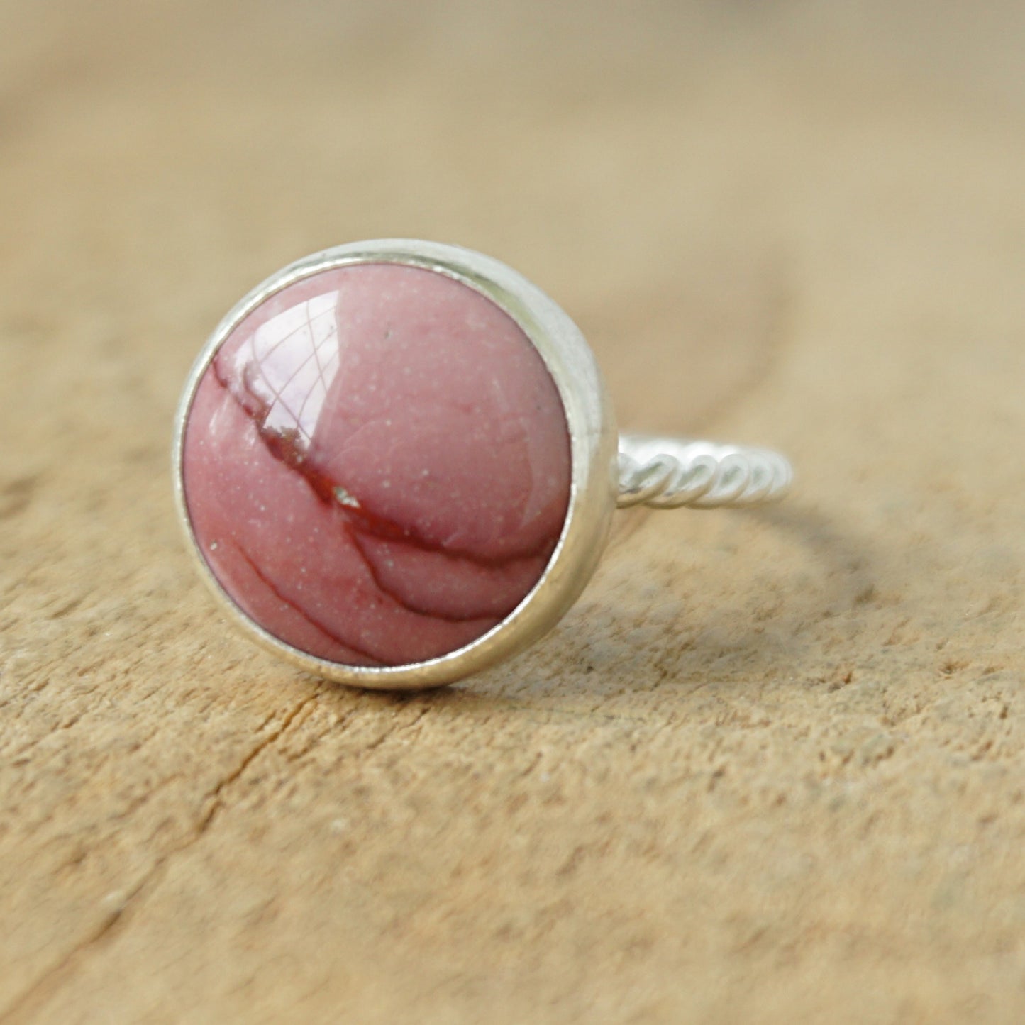 Size 8 Mookalite Jasper Stacking Ring