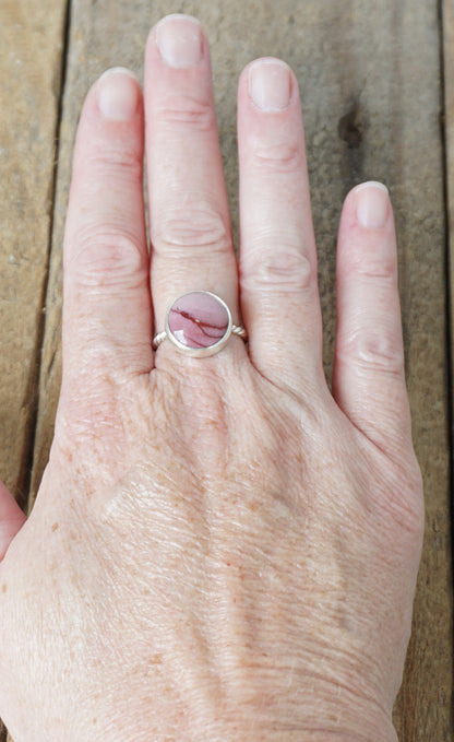 Size 8 Mookalite Jasper Stacking Ring