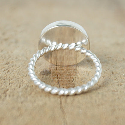 Size 6 Mookalite Jasper Stacking Ring