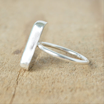 Size 6 Seafoam Green Sea Glass Stacking Ring