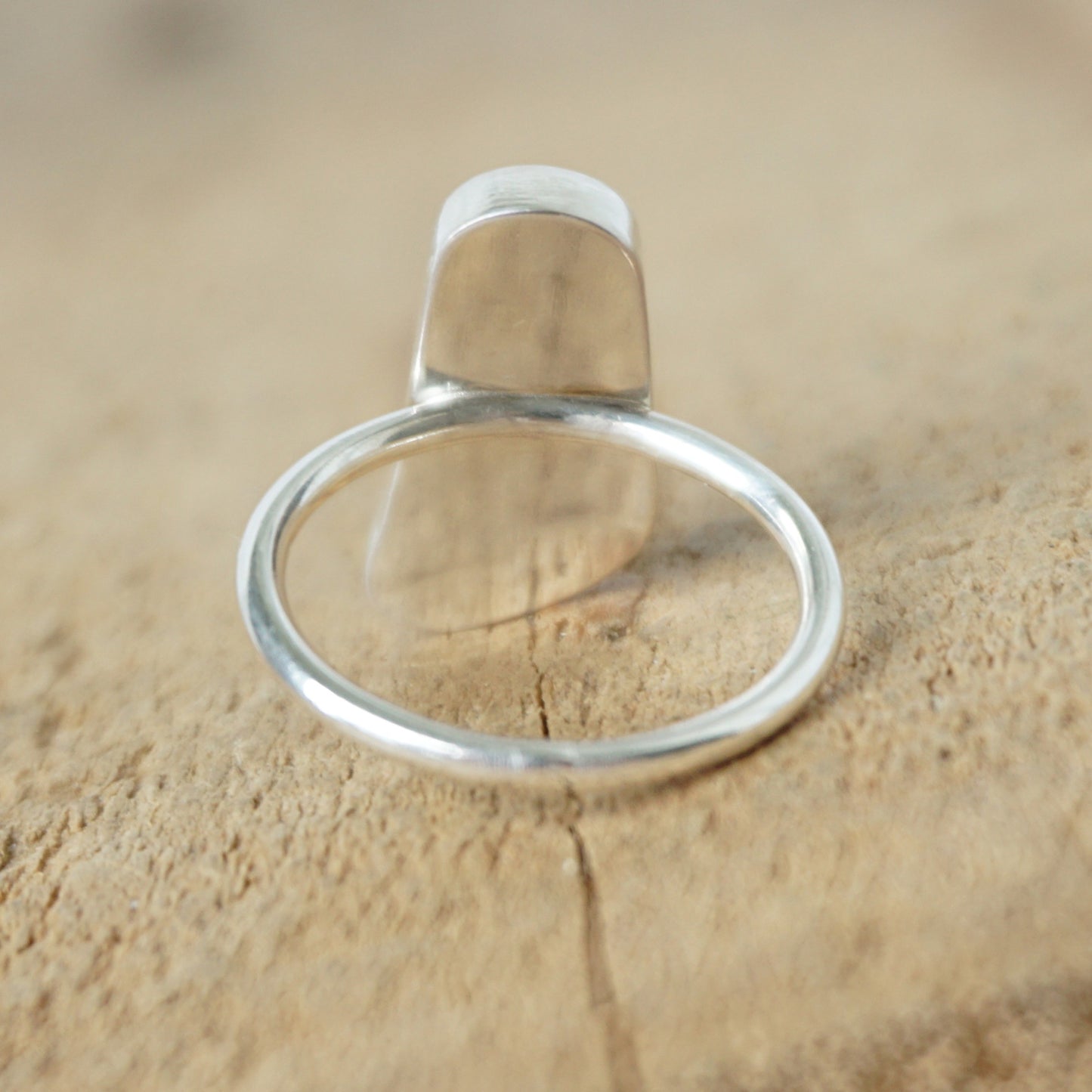 Size 6 Seafoam Green Sea Glass Stacking Ring