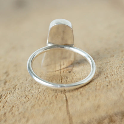 Size 6 Seafoam Green Sea Glass Stacking Ring