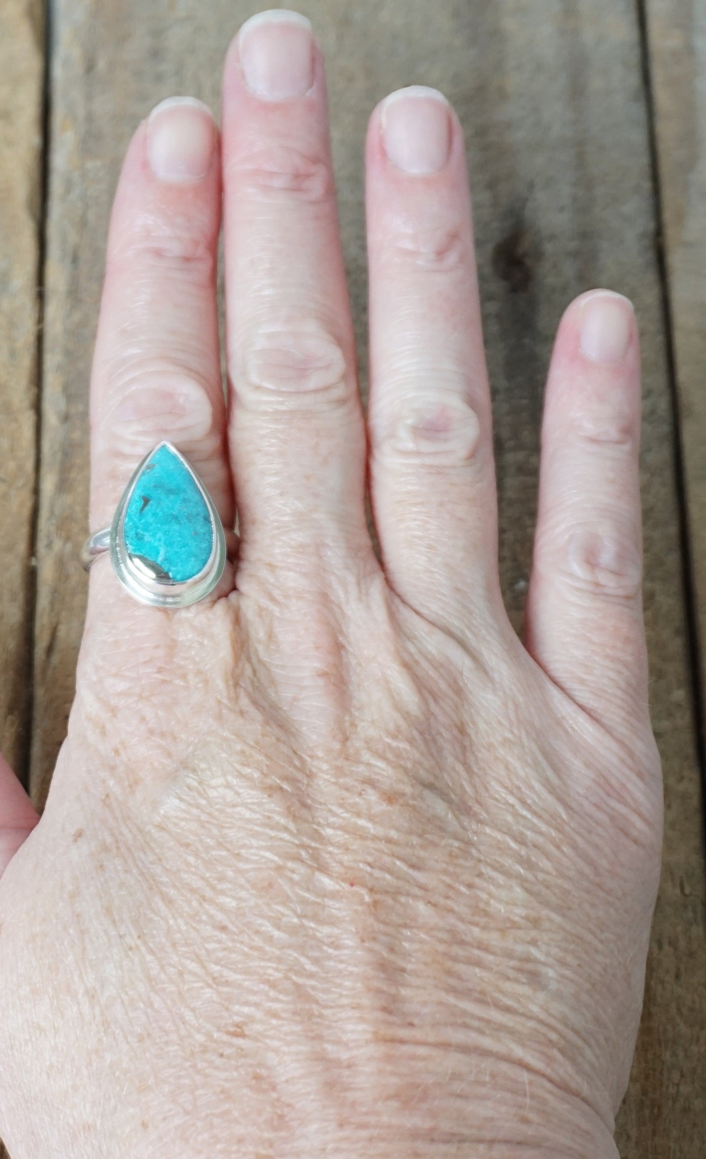 Size 9 1/4 Persian Turquoise Statement Ring