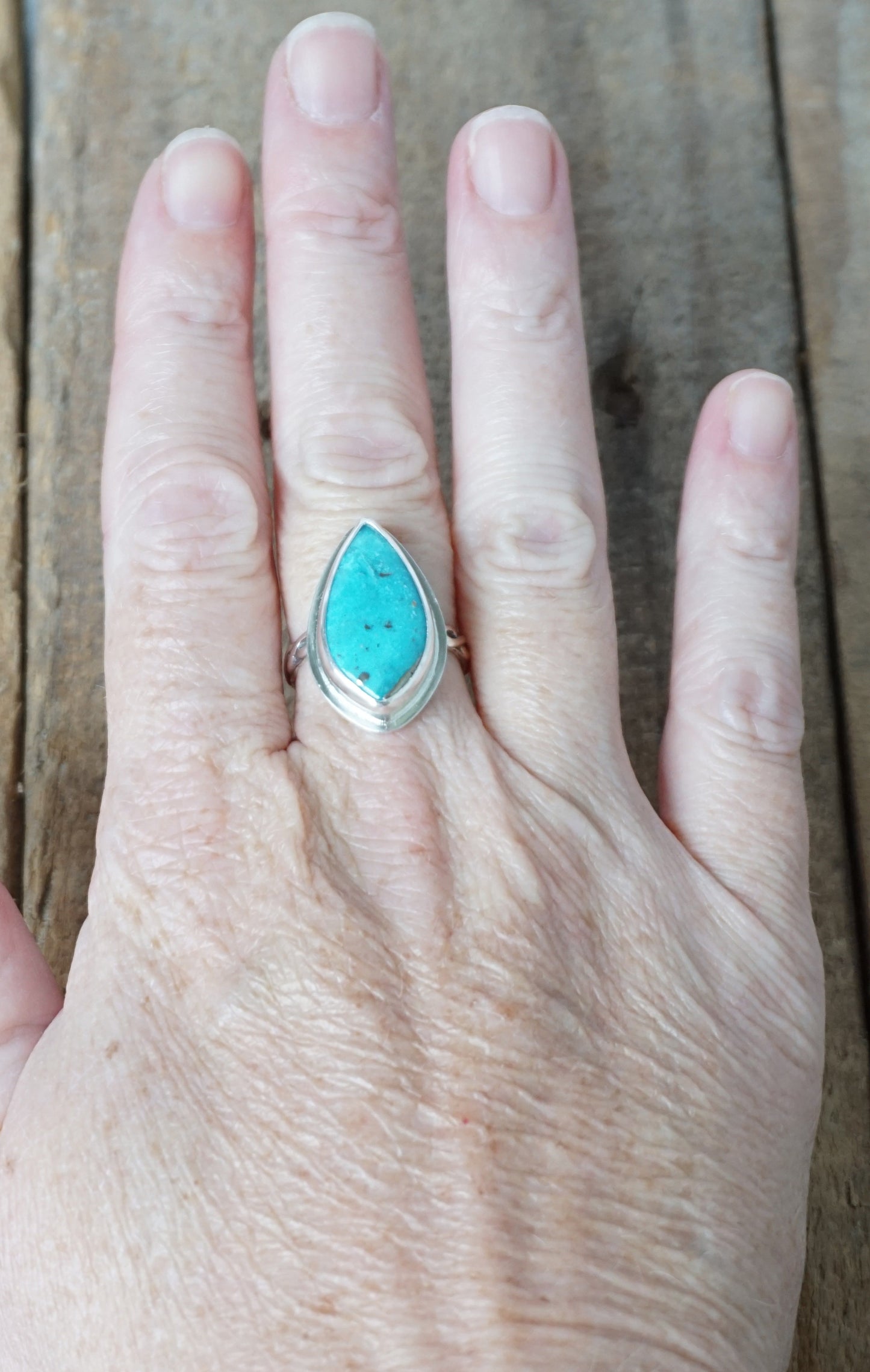 Size 8 1/2 Persian Turquoise Statement Ring