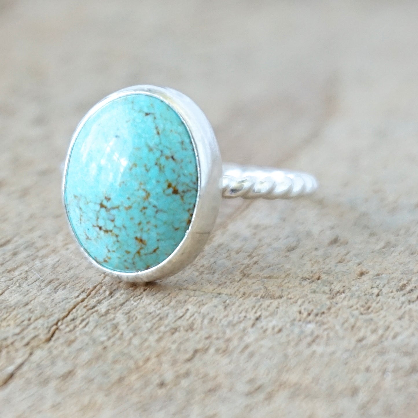Size 8 1/2 Turquoise Stacking Ring