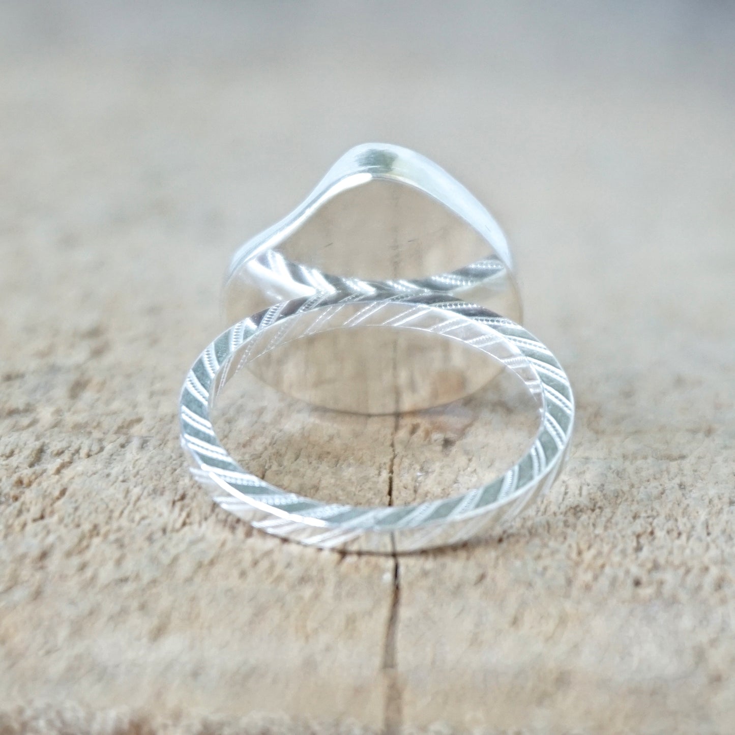 Size 6 Seafoam Green Sea Glass Stacking Ring