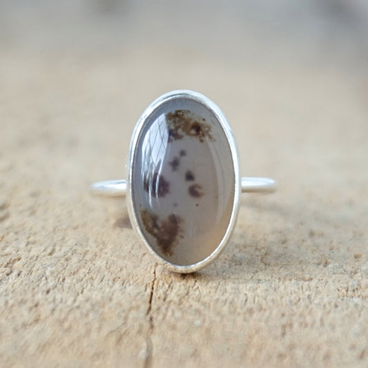 Size 6 1/2 Montana Agate Stacking Ring