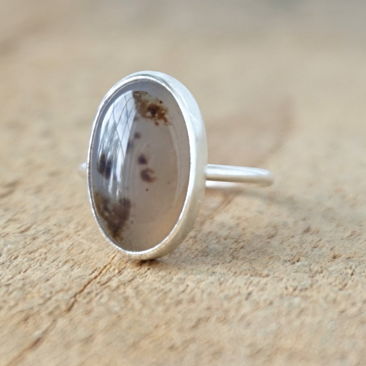 Size 6 1/2 Montana Agate Stacking Ring