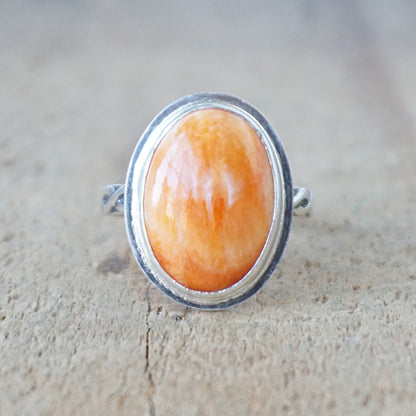 Size 9 Spiny Oyster Statement Ring