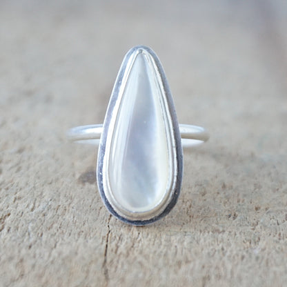 Size 9 1/4 Mother of Pearl Statement Ring