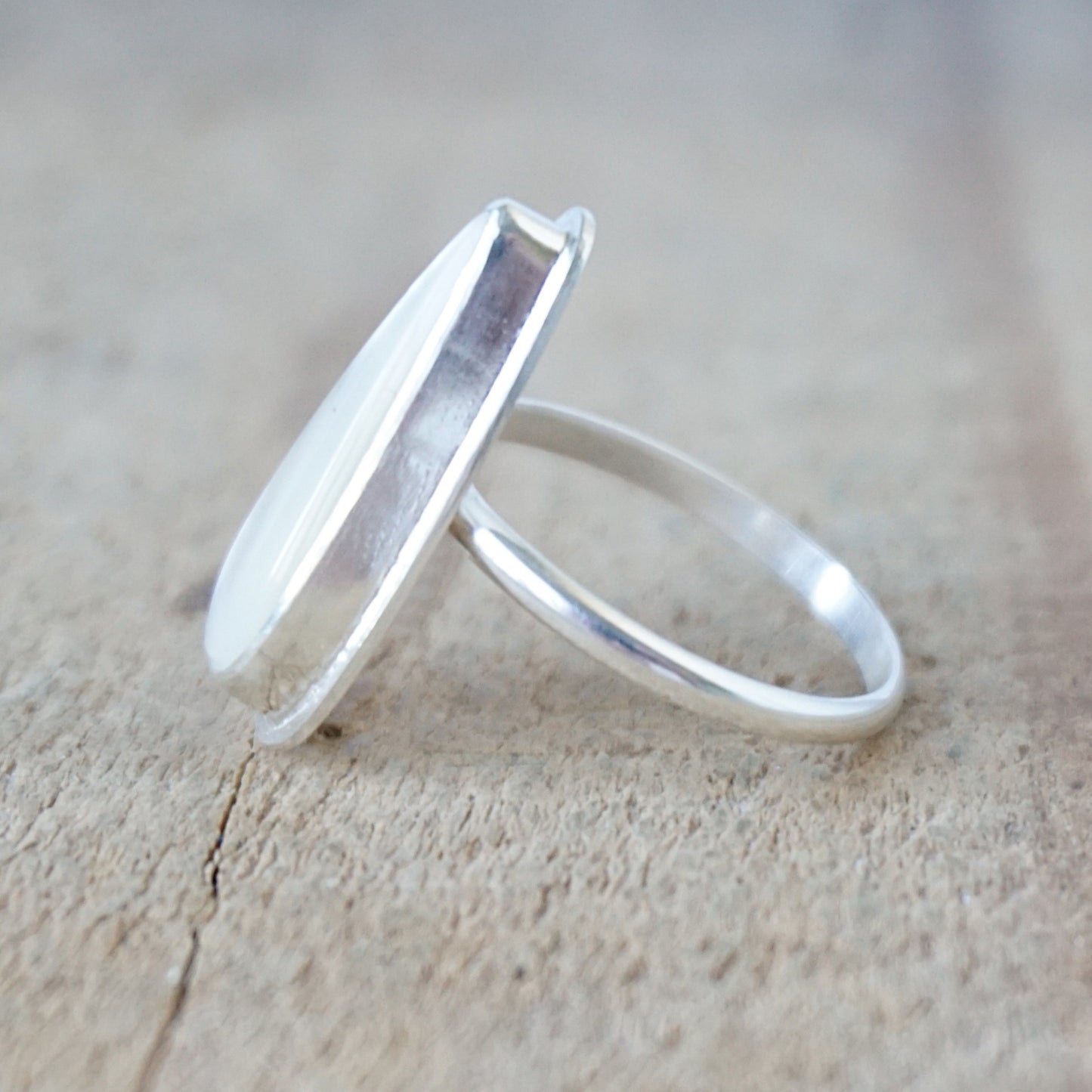 Size 9 1/4 Mother of Pearl Statement Ring