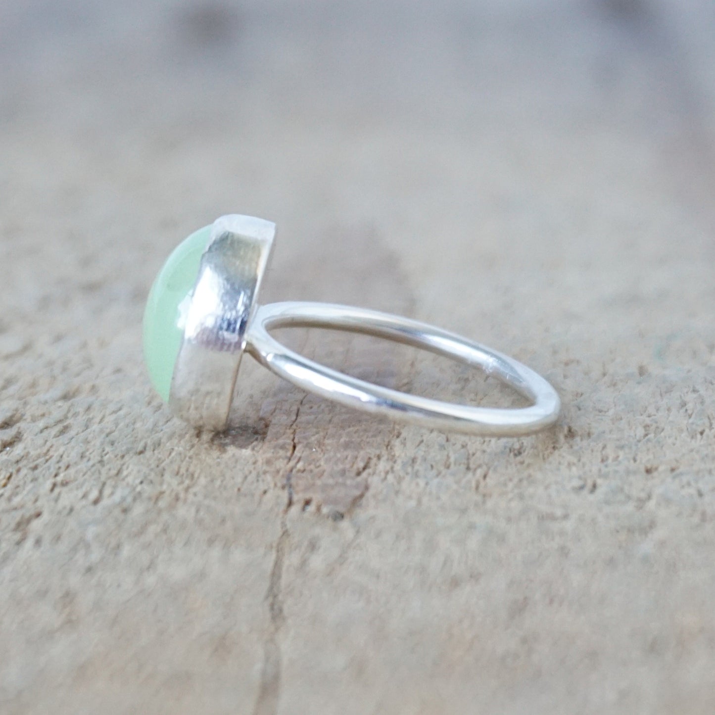 Size 6 Prehnite Stacking Ring