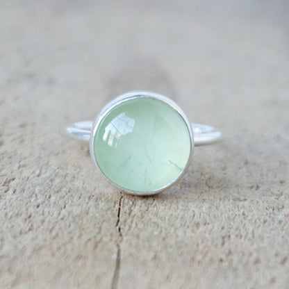 Size 7 1/2 Prehnite Stacking Ring