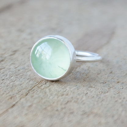 Size 7 1/2 Prehnite Stacking Ring