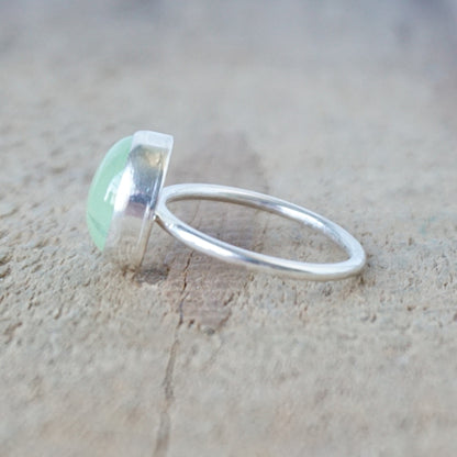 Size 7 1/2 Prehnite Stacking Ring