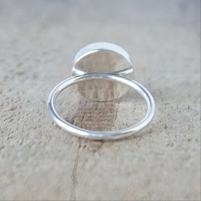 Size 7 1/2 Prehnite Stacking Ring