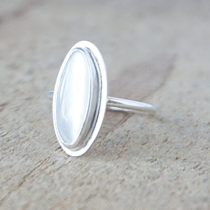 Size 6 Mother of Pearl Stacking Ring