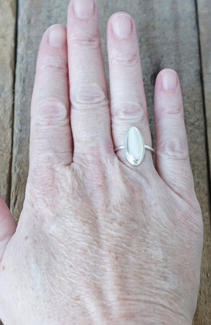 Size 6 Mother of Pearl Stacking Ring